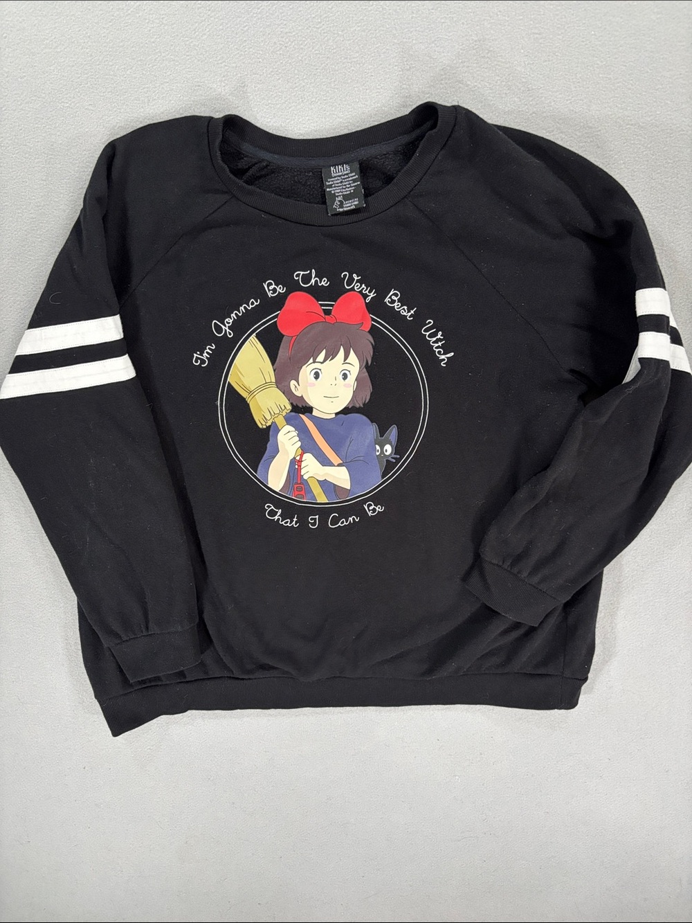 Black Kiki's Delivery Service Graphic Sweatshirt studio ghibli XL 1X